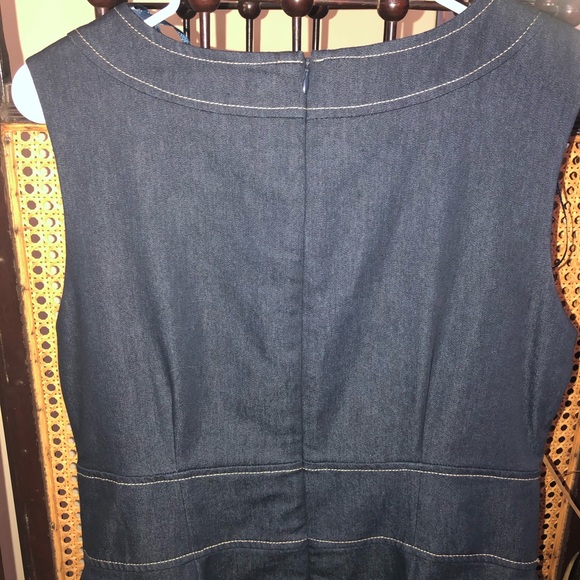 Ladies Jean sleeveless Dress - Picture 2 of 5